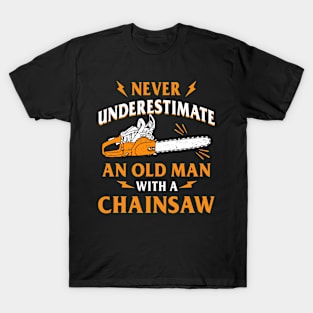 Never Underestimate An Old Man Lumberjack T-Shirt